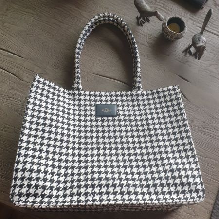 🐸 *NEU* SHOPPER von CHARM LONDON / HOUNDSTOOTH / PIED POULE