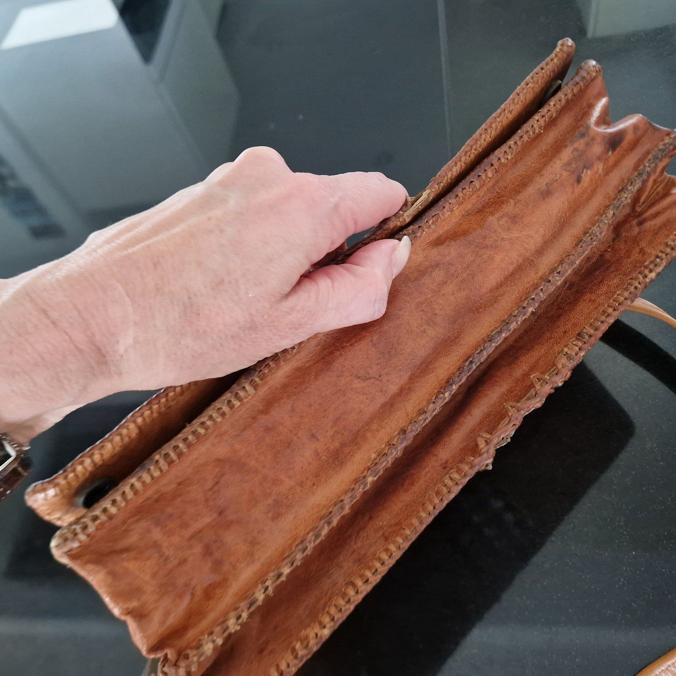 Borse da donna: Clutch Exotenleder, Antik – Usato da Gränichen venduto da sunchi07 5