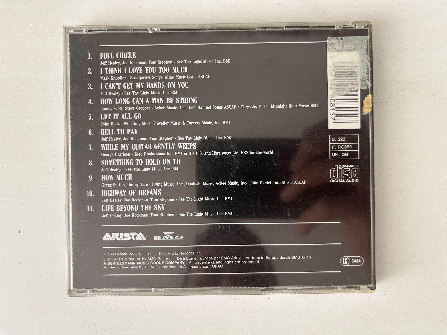 CD: Jeff Healey Band - Hell To Pay CD 💿 – Usato da Sierre venduto da black.box 1