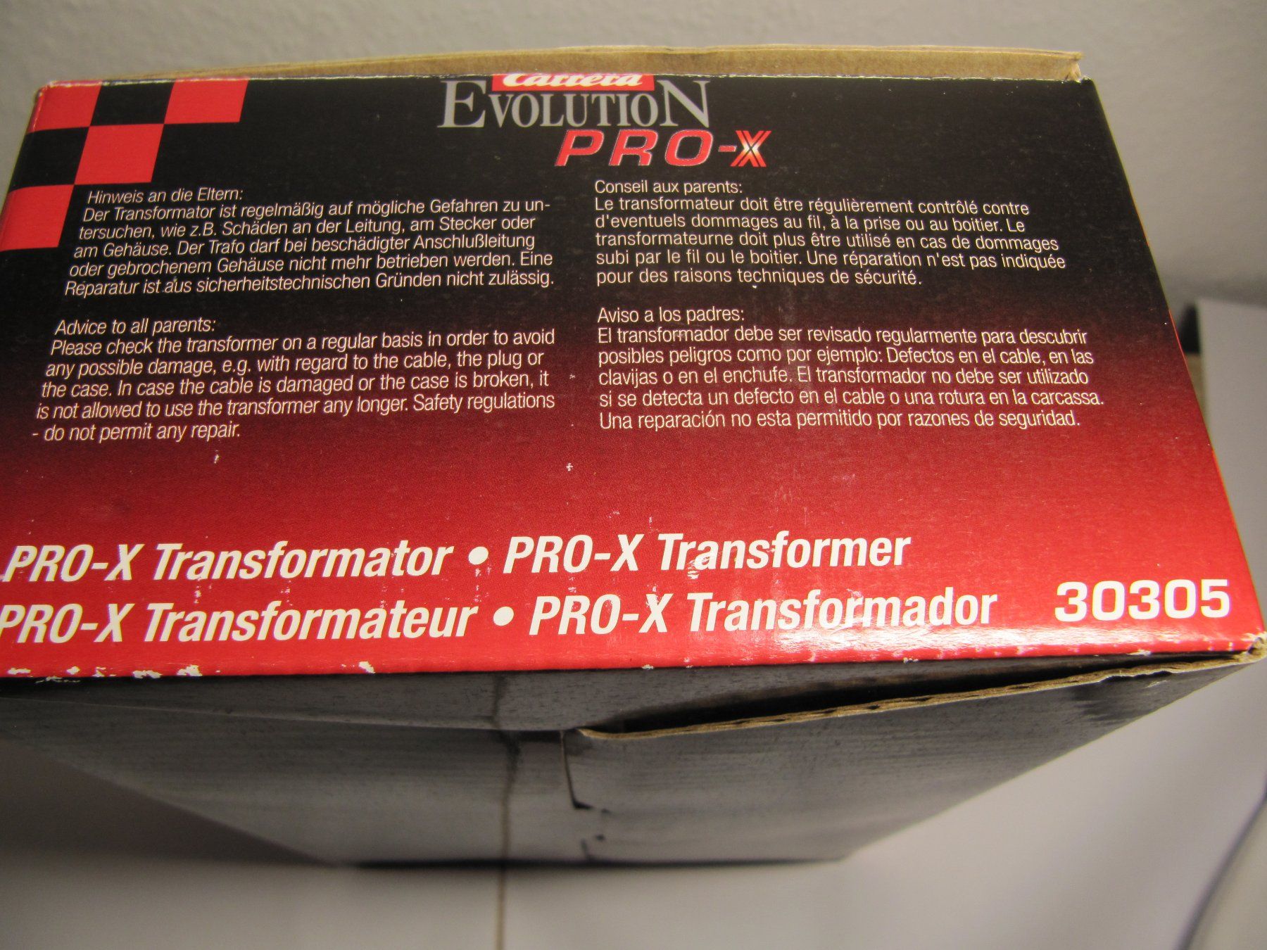 Carrera Piste: CARRERA Evolution Pro - X  Transformer 30305 – Usato da Basel venduto da Kuba2 4