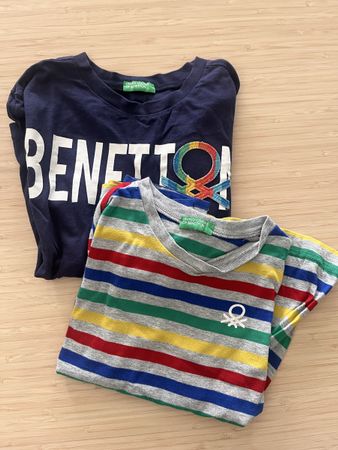 Lot de 2 t-shirts manches longues garçon Benetton taille 110