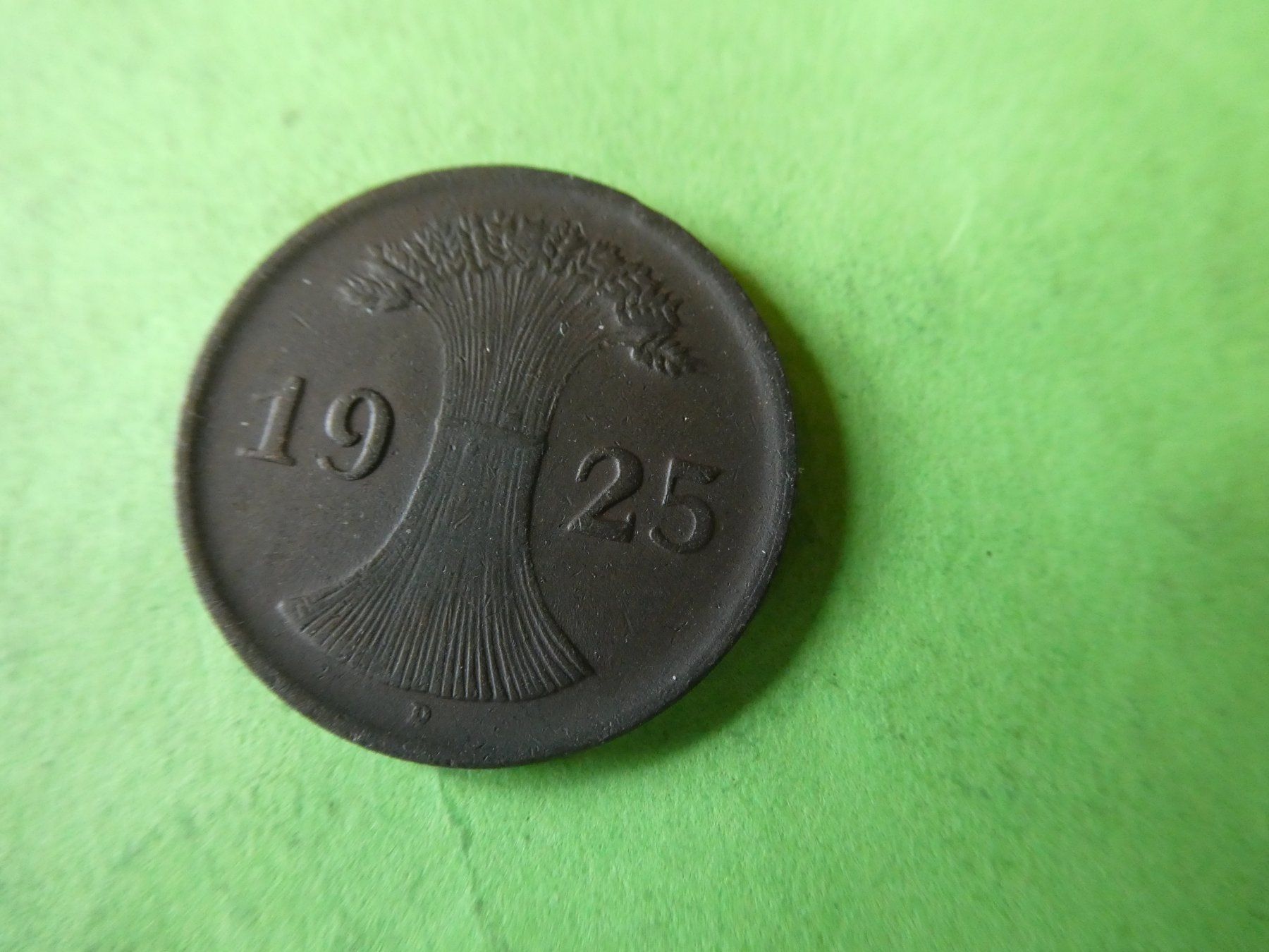Alle Münzen: Dt. Reich 1925 D, 2 Reichspfennig – Gebraucht aus Hinterforst von rohusri 1
