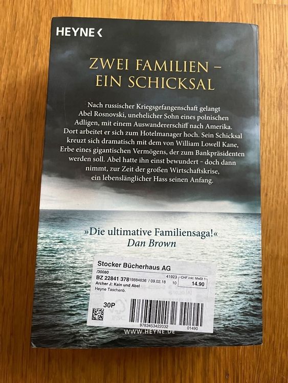 Dickes Taschenbuch "Kain und Abel", Jeffrey Archer Kaufen auf Ricardo