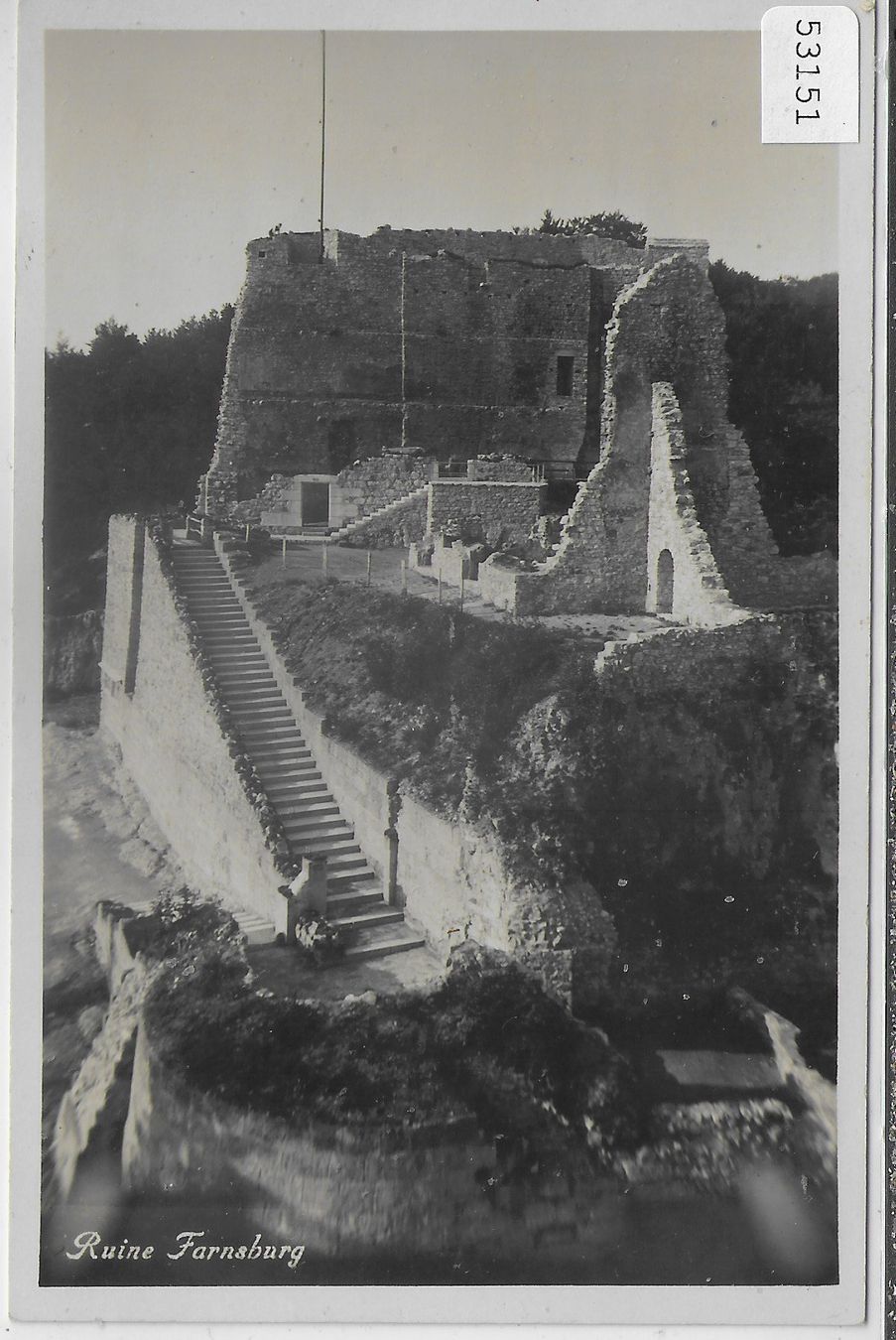 Ansichtskarten: Ruine Farnsburg – Gebraucht aus Ettingen von Kartenplanet