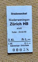 Altes Billett aus Karton