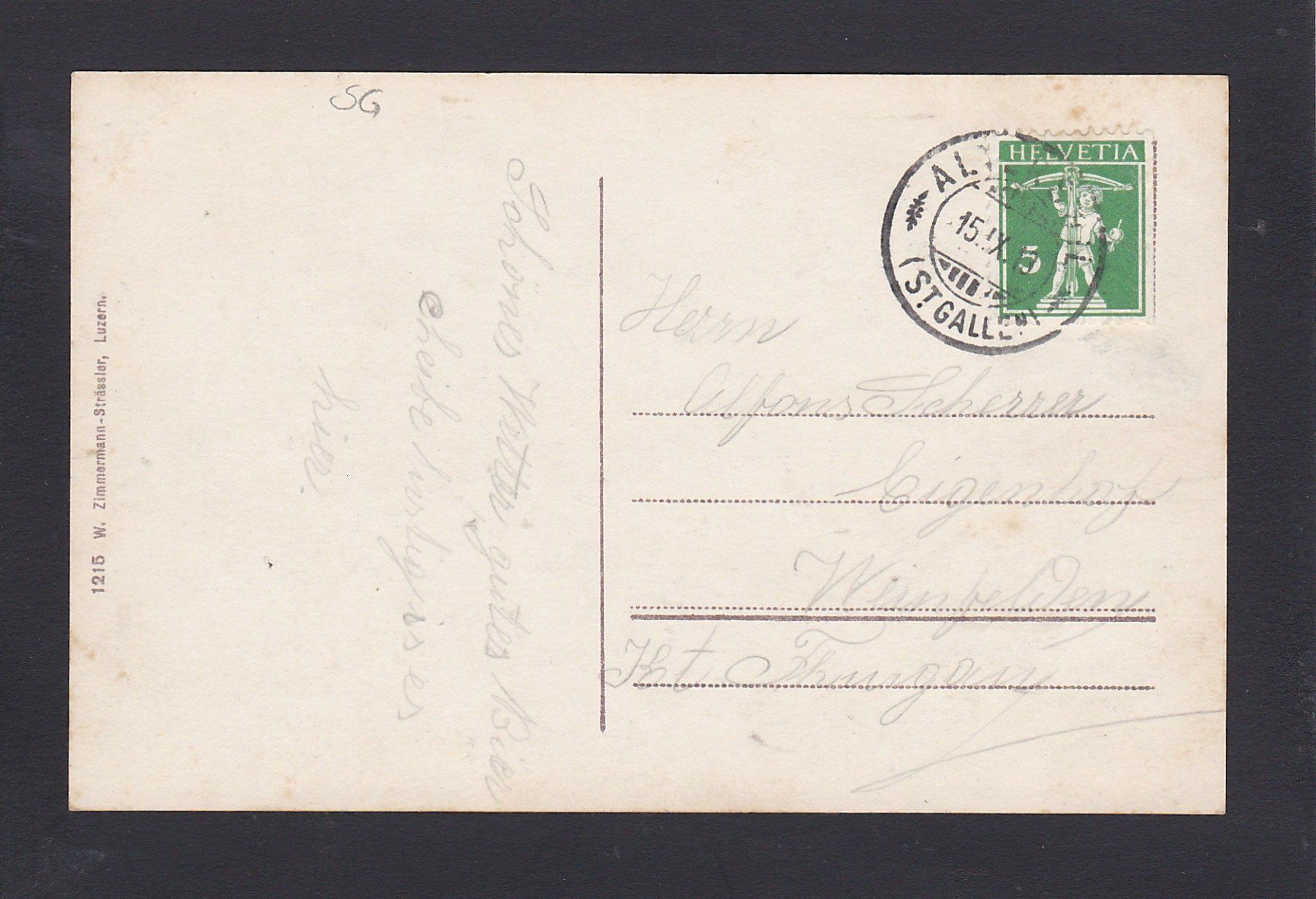 Ansichtskarten: FLAWIL, 1913 – Gebraucht aus Reiden von cinfis 1