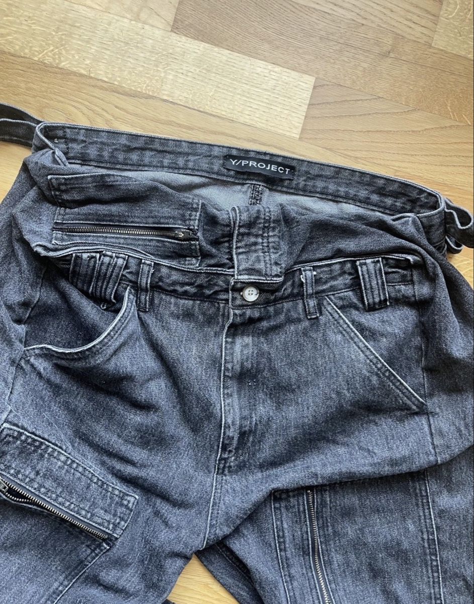 Y/Project Jeans: Y/project double waist saggy pocket pants – Nuovo (secondo la descrizione) da Mellingen venduto da arf_5656