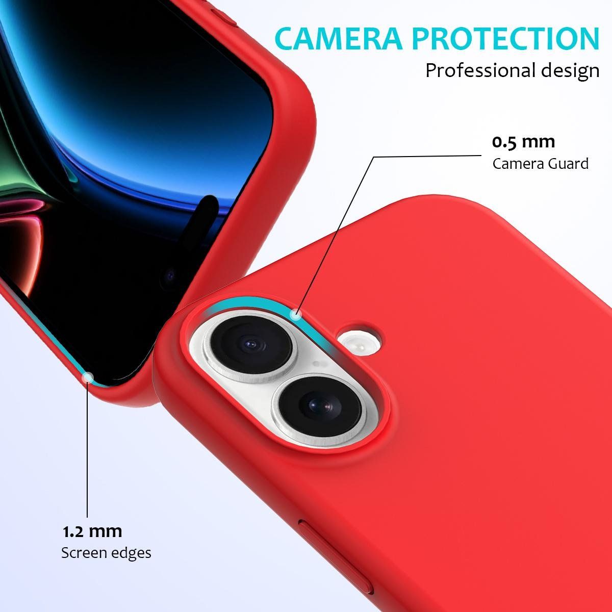 Cover & Protezioni schermo: iPhone 17 Hülle Etui Silikon Case Back Cover Coque Tasche – Nuovo e nell'imballaggio originale da Volketswil venduto da coverandmore 4