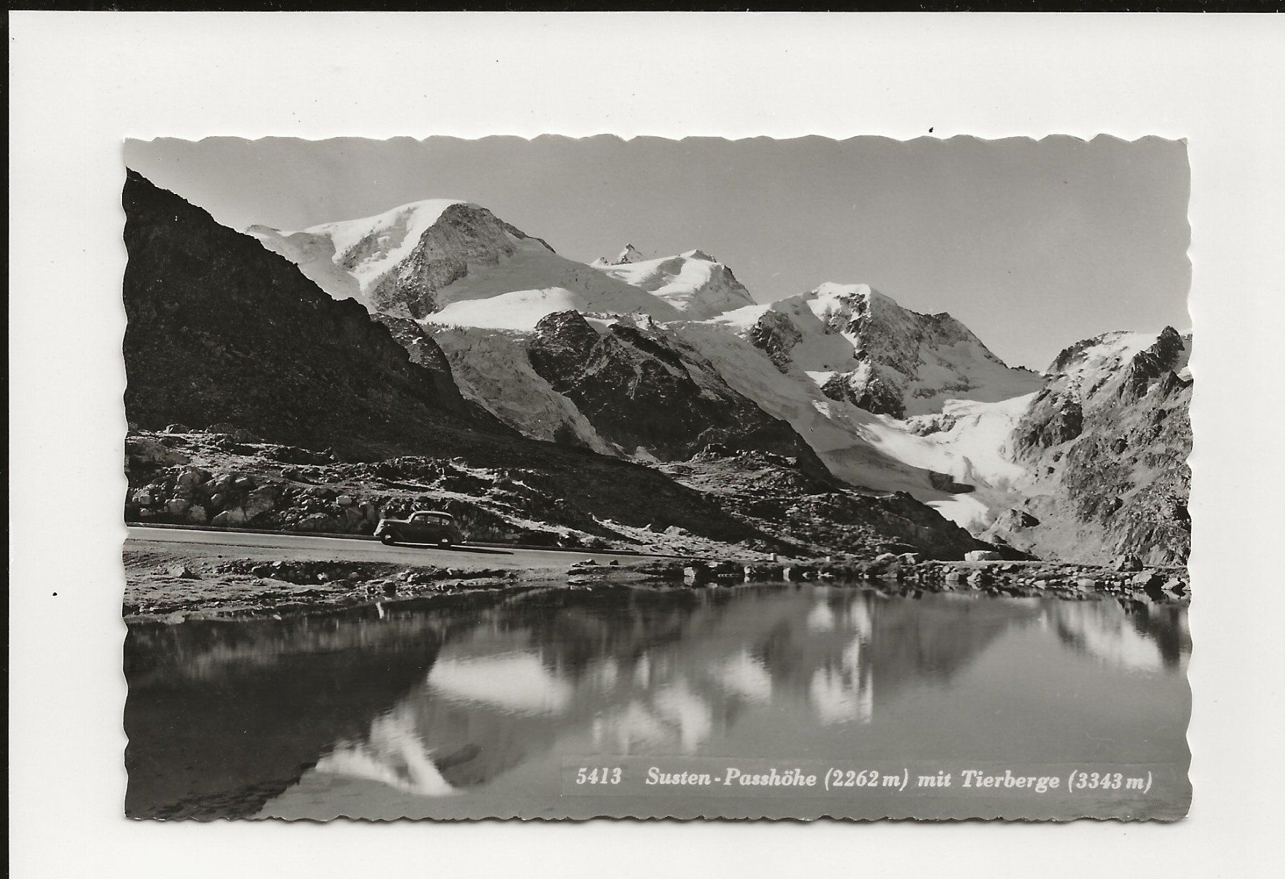 Cartes postales: AK ca 1950 Susten-Passhöhe mit Tierberge – D'occasion à Greifensee par 315WDO