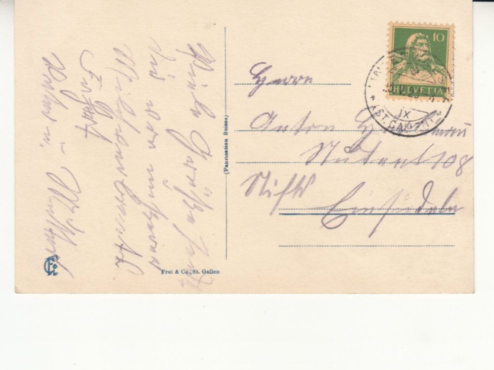 Cartoline postali: Unterwasser 1928 – Usato da Bürglen TG venduto da StampGraf 1