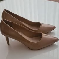 Absatzschuh  Hellbraun Lack Gr 8 (42)