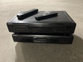 Sony MiniDisc MDS-JE330 + CD Player CDP-XE320