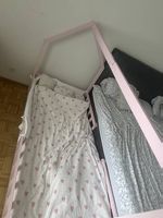 Kinderbett MAISON 90x200 rosa  mit Matratze 