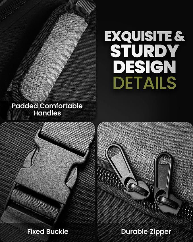Borse: Golf-Reisetasche mit Rollen & Regenschutz – Nuovo e nell'imballaggio originale da Porrentruy venduto da HouseKraftByJenny 5