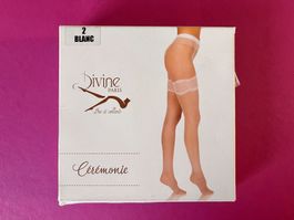 Strumpfhose Cérémonie, DIVINE PARIS, Grösse 2 (S), Weiss