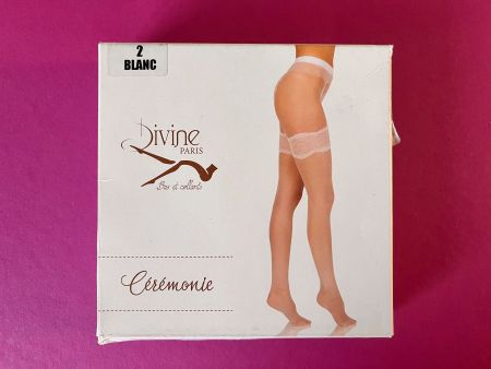 Strumpfhose Cérémonie, DIVINE PARIS, Grösse 2 (S), Weiss