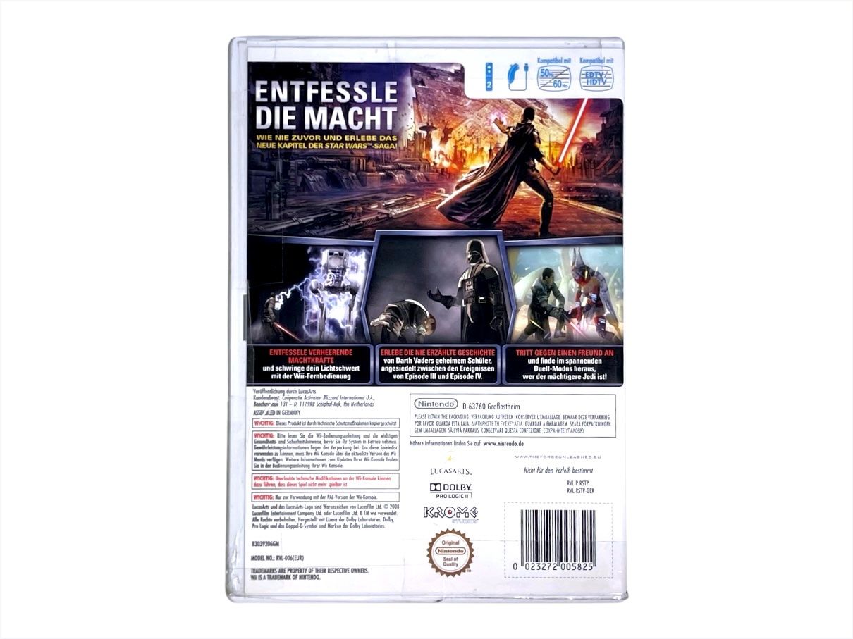 Nintendo Giochi: Star Wars The Force Unleashed - Nintendo Wii Spiel - Deutsch – Usato da Luzern venduto da woti-shop 4