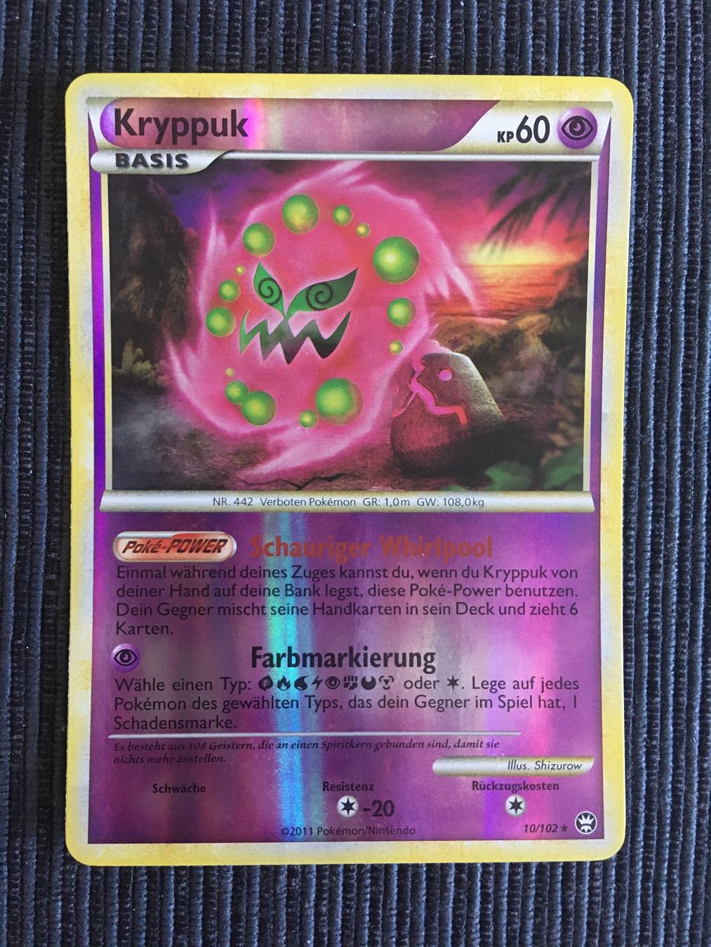 Pokémon Carte collezionabili: Pokemon Kryppuk Reverse Holo HS Triumph 2009 – Nuovo (secondo la descrizione) da Wabern venduto da Collectfun