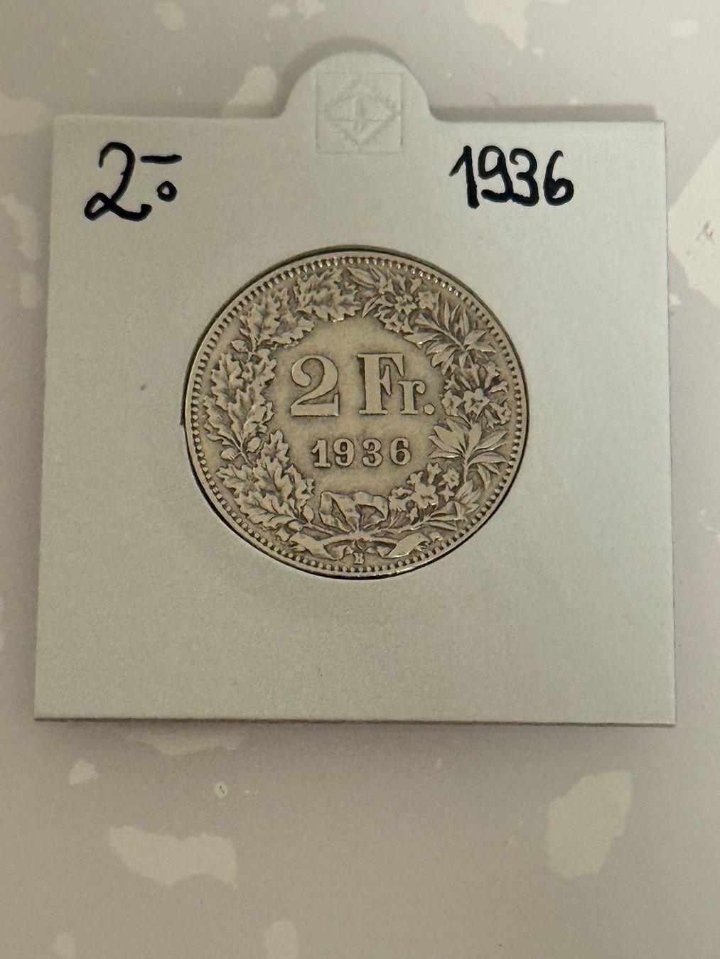 Tutti le monete: 2 Franken 1936  Rar – Usato da Wallisellen venduto da SWISS_SILVER1
