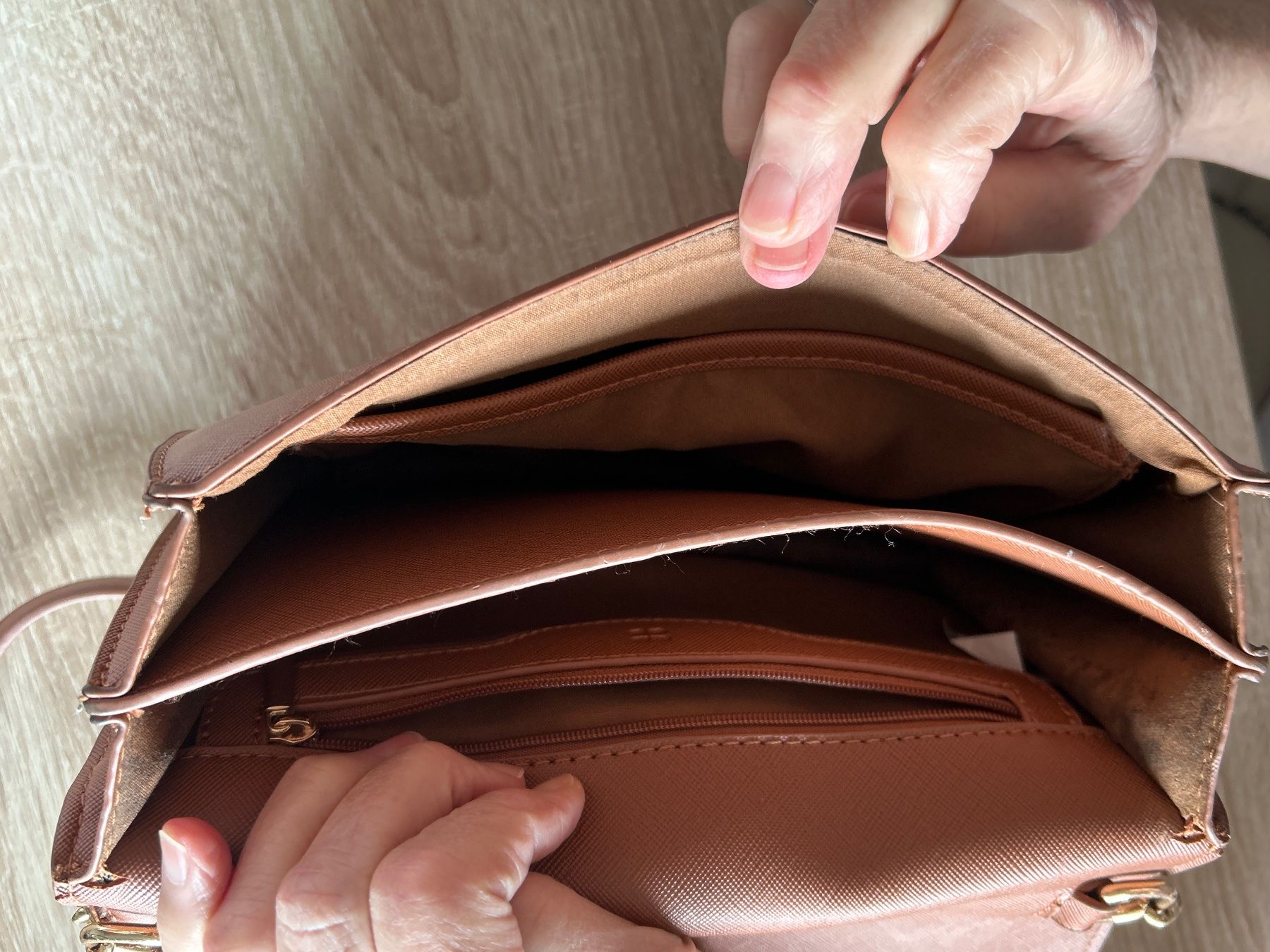 Taschen für Damen: Damen Umhängetasche braun – Gebraucht aus Brunnen von Nala2929 7