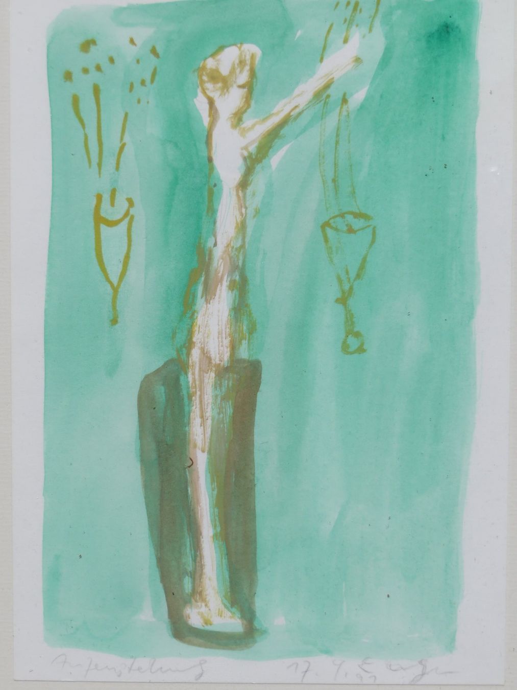 Dipinti: Bruder Eugen Boller 1939 original Aquarell – Usato da Bad Ragaz venduto da FutureZ 1