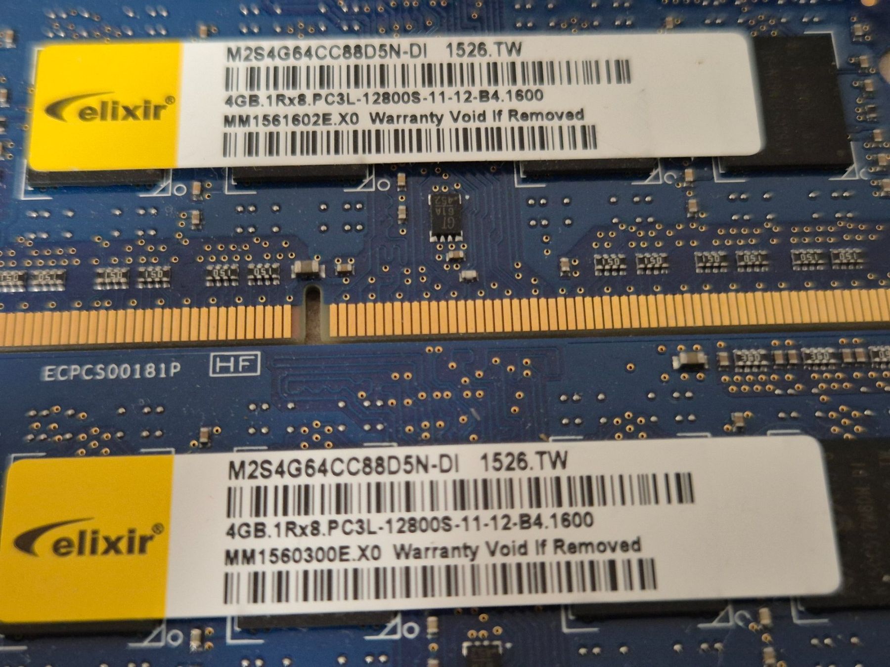 Memoria / RAM: 2x4GB 1RX8 PC3L-12800S-11-12-B4 – Usato da Roggwil BE venduto da GLDANI 1