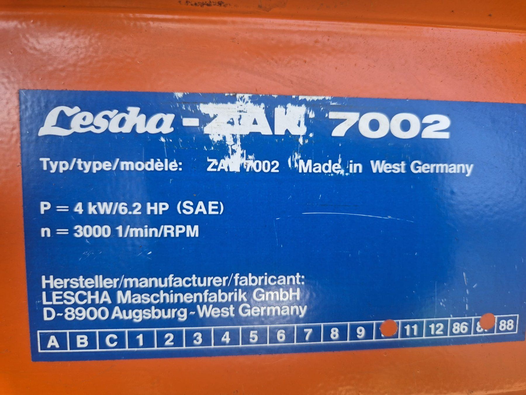 Déchiqueteuse: Lescha Häcksler ZAK 7002 – D'occasion à Niederglatt ZH par Hinti50 5