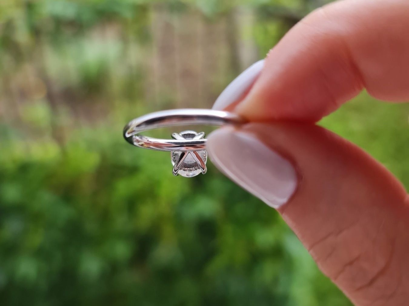 Anelli: Solitaire Moissanit Ring oval 2 carat Grösse 54 – Nuovo e nell'imballaggio originale da Kriens venduto da Jul_8D 8