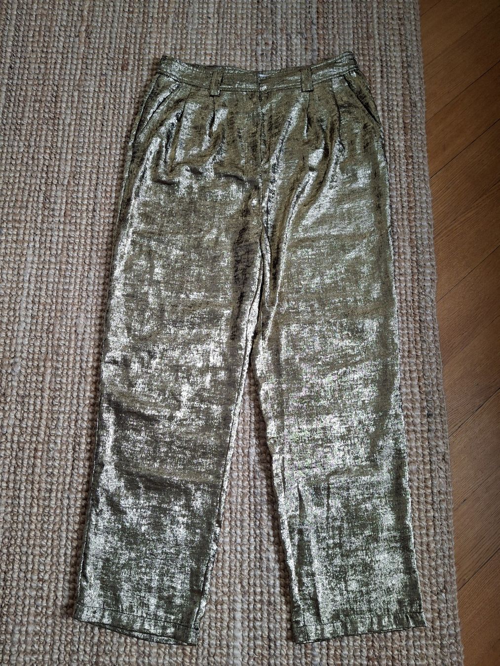 Promod Pantaloni: Pantalon fluide doré Promod T38 – Usato da Lausanne venduto da Cognitia