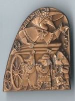 Fasnachtsplakette Basel, "Blaggedde" 1978 (Bronce)