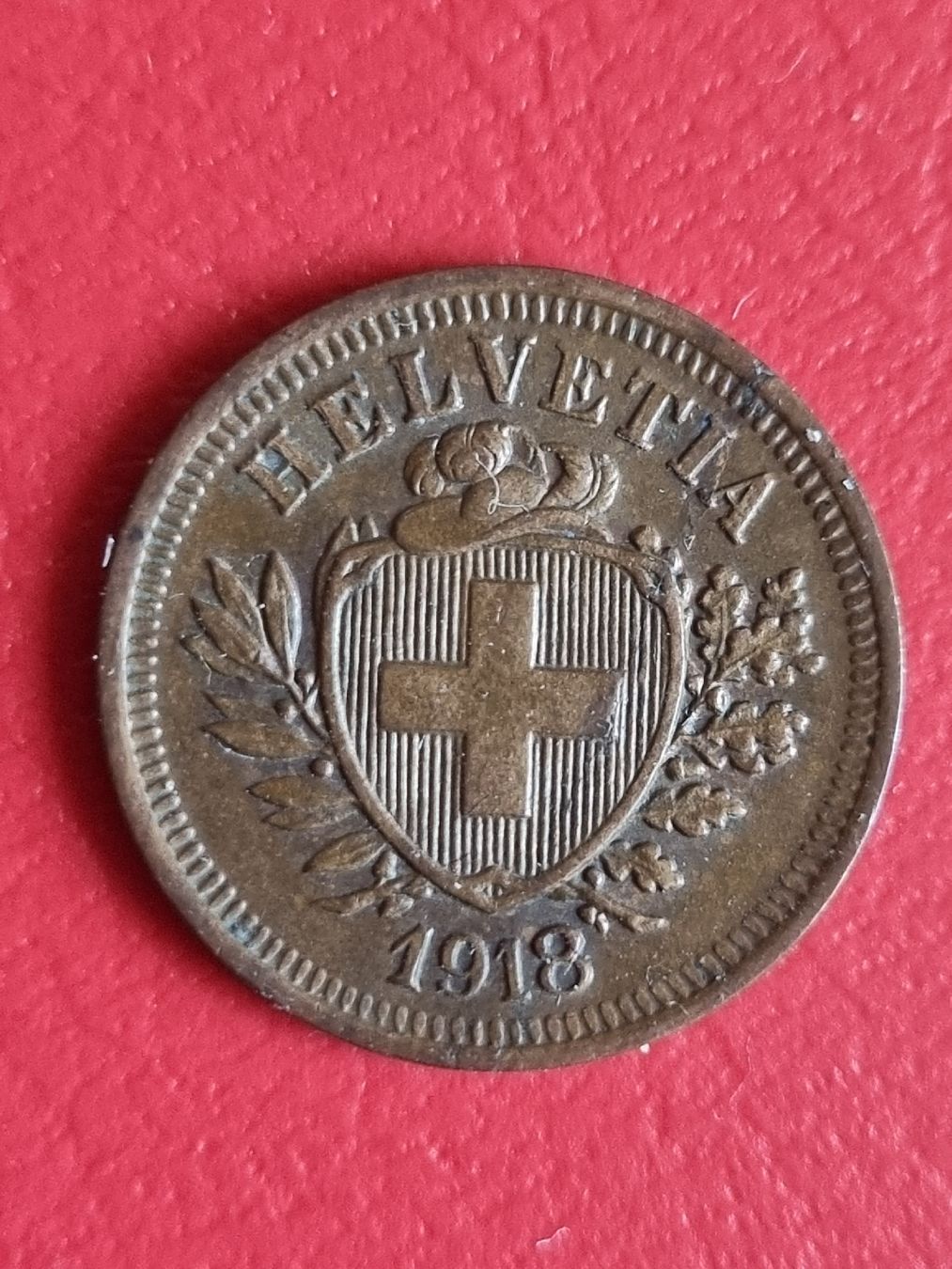 Alle Münzen: 1 RAPPEN SCHWEIZ - JAHR 1918 – Gebraucht aus Heimenschwand von rog_p7h9