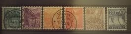 621) 1934 Satz Landschaftsbilder getempelt