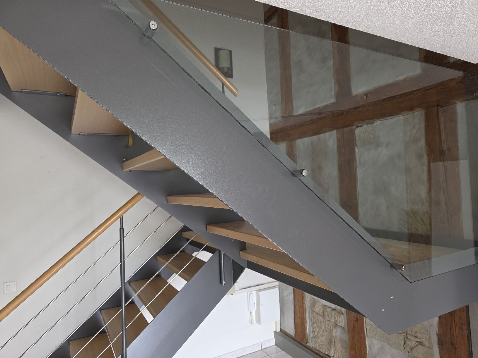 Scale: Treppe aus Metall, Holz und Glas – Usato da Bäriswil BE venduto da Simon_Kreativwelt 1
