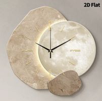 Moderne Wanduhr mit Mond Design, neu! Einzigartig!