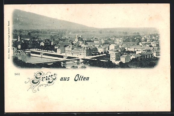 Cartoline postali: AK Olten, Gesamtansicht – Usato da Berlin venduto da bartko-reher