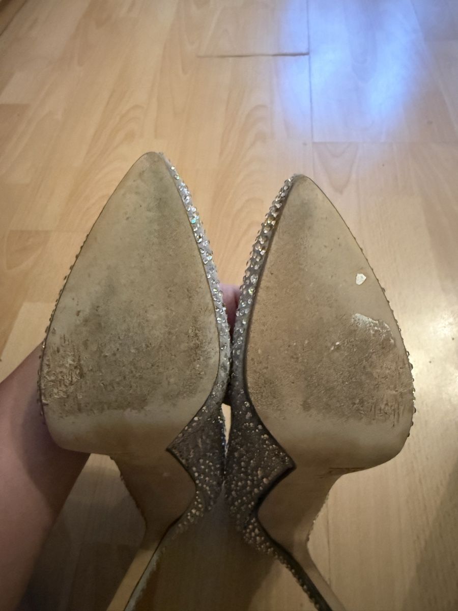 Scarpe da donna: Pasito High Heels mit Steinen grau Grösse 41 – Usato da Zürich venduto da Supron01 3