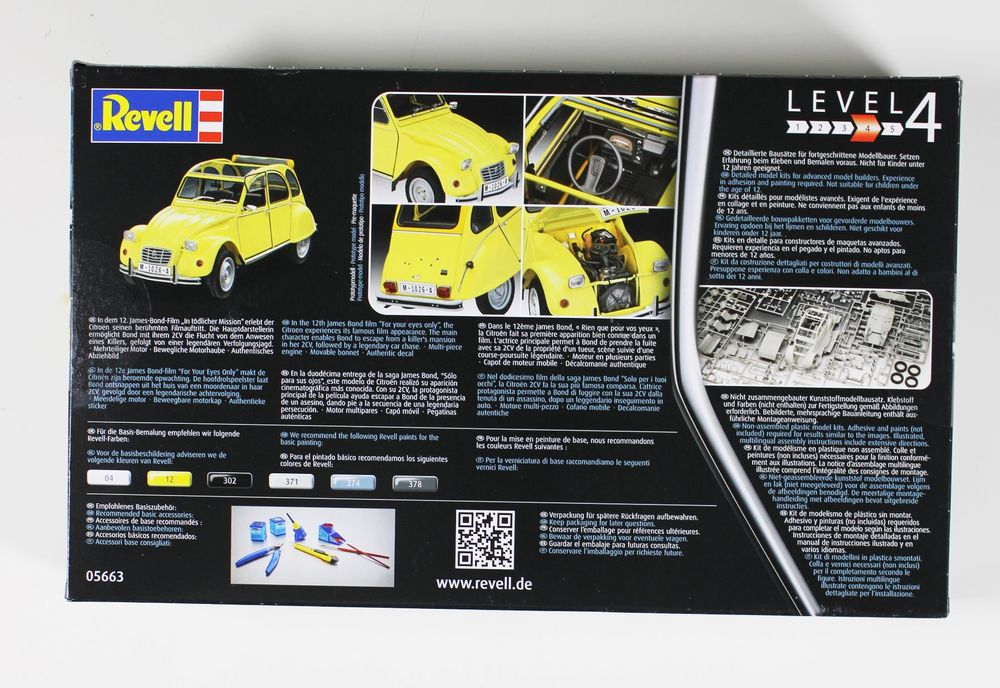 RV05663) - Revell Gift Set 1:24 - James Bond Citroen 2 CV 4009803056630