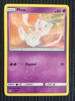 Pokemon Karte Hidden Fates Mew Non Holo Rare near Mint