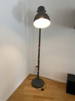 Stehlampe dunkelgrau Metall guter Zustand