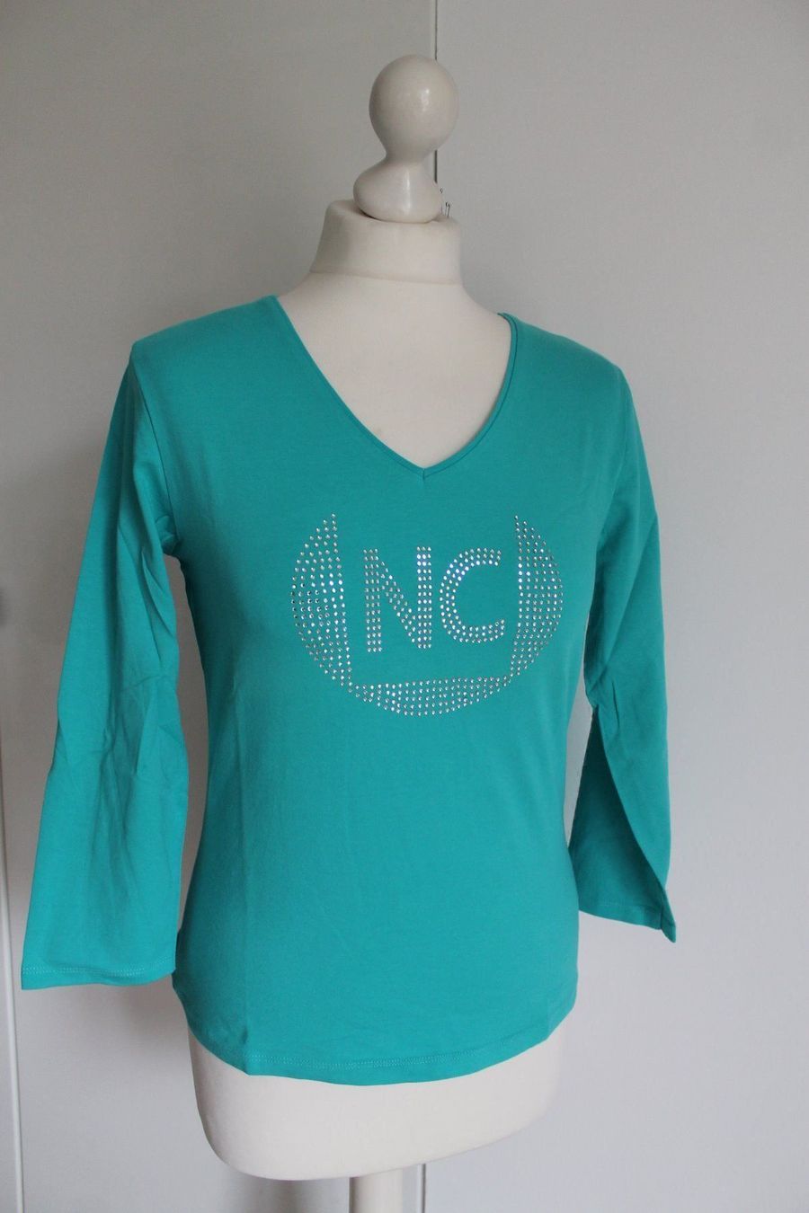 T-shirt: T-shirt vert émeraude motif strass – Nuovo (secondo la descrizione) da Agiez venduto da chouchanelle 5