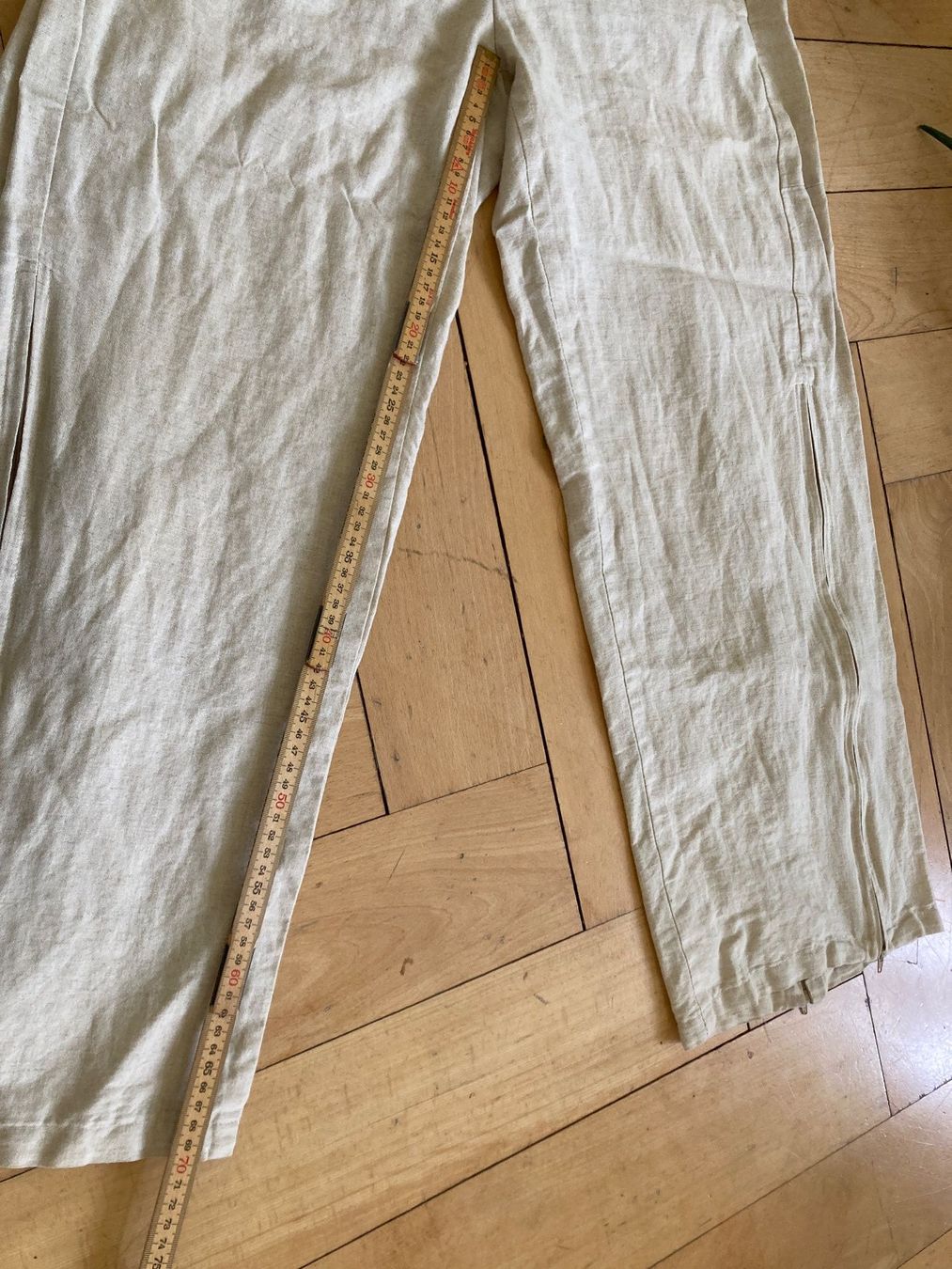 Hosen: BERENIK / Leinenhose / Marlenehose / Culotte / beige / M – Gebraucht aus Winterthur von kuhnanto 4