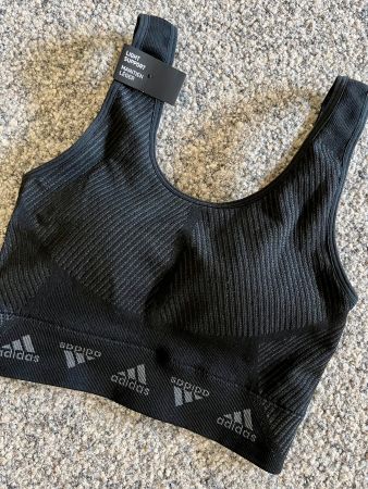 Adidas Sport BH Light Support Schwarz, Neu mit Etikett, Gr.S