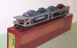 Rivarossi H0 2048 Autotransporter AUSILIARE mit 8 Auto's