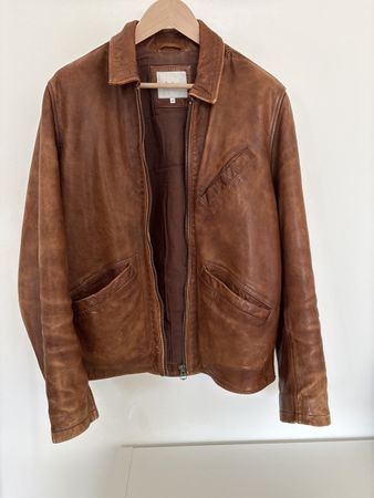 Pepe Jeans London Lederjacke Herren Jacke Grösse M Top!