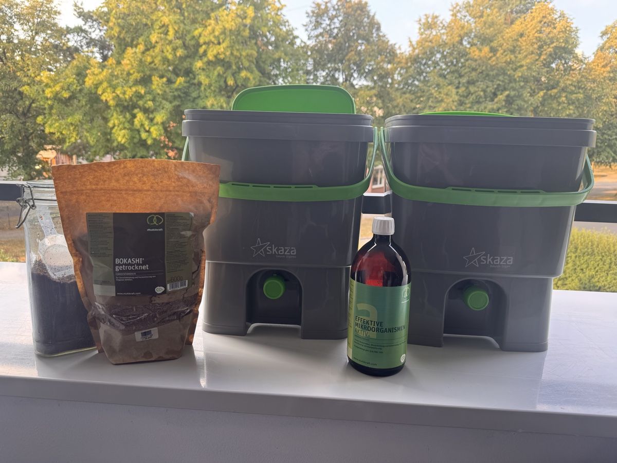 Poubelles: Skaza Bokashi Eimer Set mit Fermentationshilfe – D'occasion à Benglen par Maune