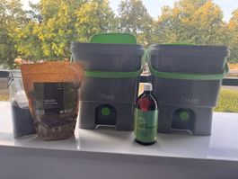 Skaza Bokashi Eimer Set mit Fermentationshilfe