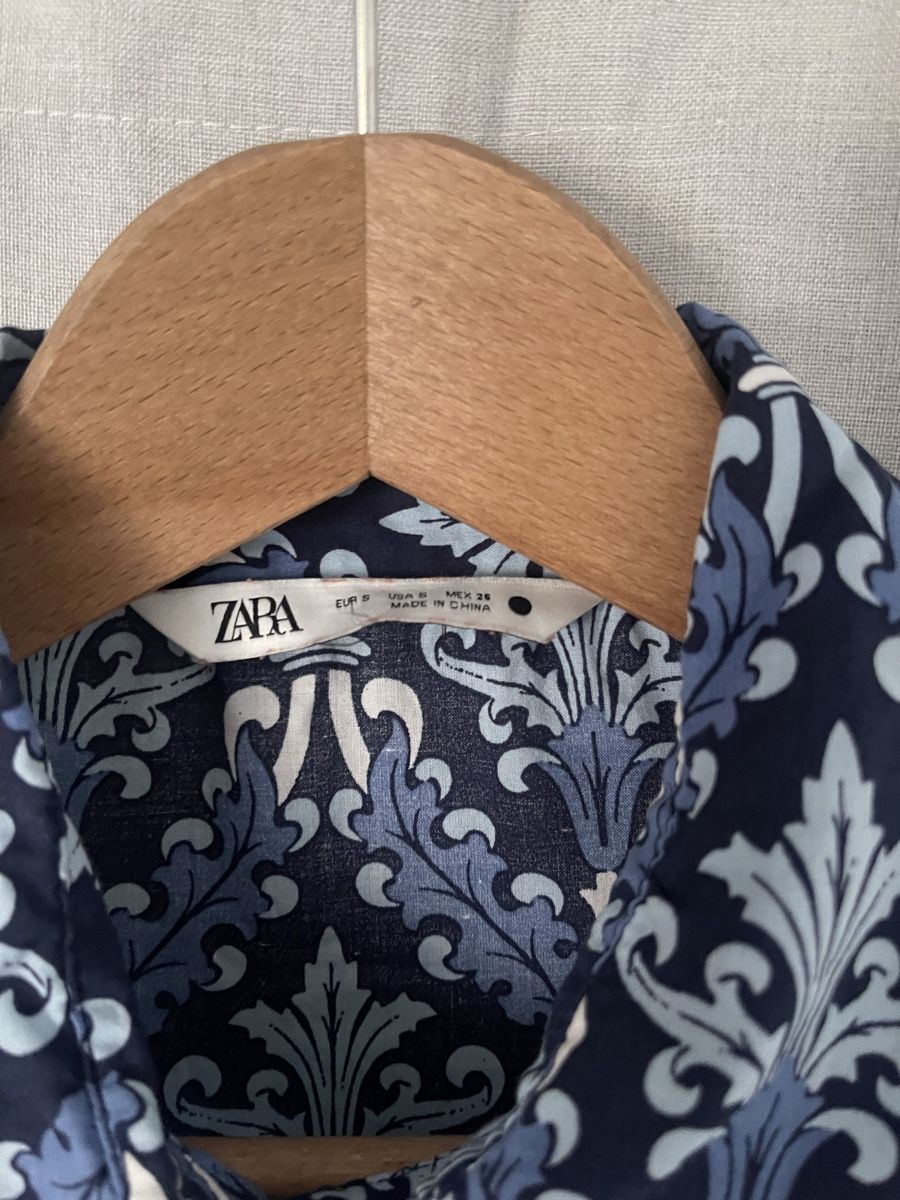 Zara Vestiti: Zara Mini Blusenkleid blau gemustert Baumwolle Versand 9.- – Nuovo (secondo la descrizione) da Meilen venduto da ana9 2