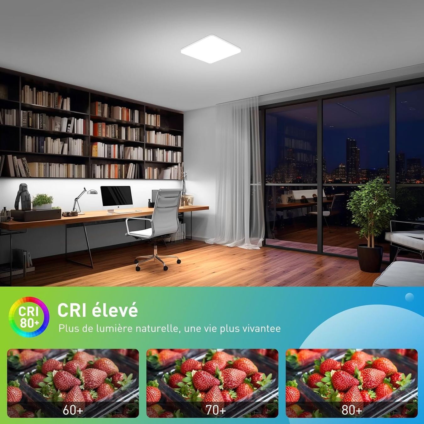 Kronleuchter & Deckenlampen: LED Deckenleuchte Flachpanel Wohnzimmer Schlafzimmer Buro – Neu (gemäss Beschreibung) aus Genève von Top-Trend 2