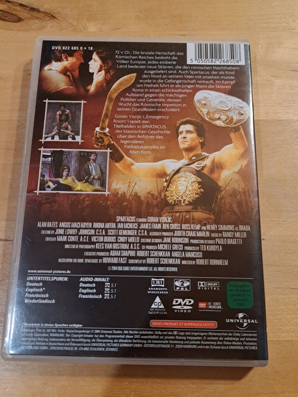Tutti i DVDs: DVD Goran Visnjic ist SPARTACUS – Usato da Unterseen venduto da Kanica 1