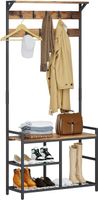Garderobe Garderobenständer Sitzbank Schuhablage 9 Haken